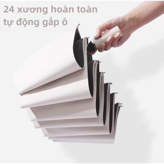 Dù Gấp Tự Động 2 Chiều 8/12/24 Xương Vải Keo Đen Chống Nắng