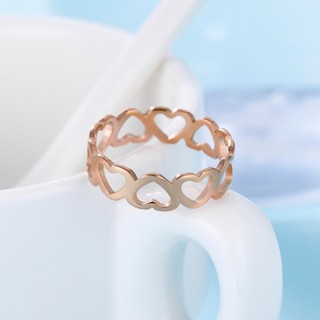 SKYRIM Nhẫn Trái Tim Rỗng Thép Không Gỉ Lãng Mạn Thường Ngày Cưới Đính Hôn Nhẫn Trang Sức Ngày Valentine Cho Các Cặp Vợ Chồng