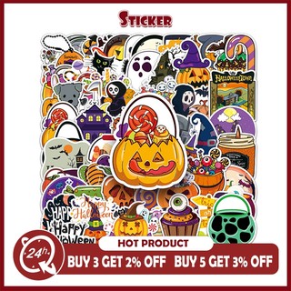 100 Chiếc Ngộ nghĩnh Halloween Hoạt Hình Dán Trang Trí Đề Can Dễ Thương DIY Tủ Lạnh Điện Thoại Laptop Đồ Chơi Trẻ Em