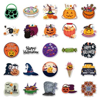 100 Chiếc Ngộ nghĩnh Halloween Hoạt Hình Dán Trang Trí Đề Can Dễ Thương DIY Tủ Lạnh Điện Thoại Laptop Đồ Chơi Trẻ Em