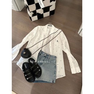 Áo sơ mi nữ dài tay dáng rộng