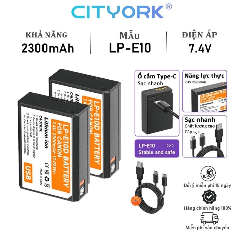 CITYORK LP-E17 Chargeur LCD Rapide USB Pour Appareil Photo Reflex Numérique Canon EOS RP, R10, Rebel T6i, T7i, T8i, T6s, SL2, SL3, EOS M3, M5, M6, 200D, 77D, 750D, 760D, 800D, 8000D