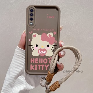 Ốp Lưng Cho huawei Y6P Y9 prime 2019 y9s Silicone TPU Dễ Thương Mèo Con Vỏ Điện Thoại Hoạt Hình Thẩm Mỹ Thiết Kế Mới Vỏ Mềm Điện Thoại Với Dây Treo Cá Tính