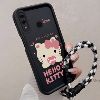 Ốp Lưng Cho Huawei y7 2019 y7 prime 2019 y7 pro 2019 y9 2019 Silicone TPU Dễ Thương Mèo Con Vỏ Điện Thoại Hoạt Hình Thẩm Mỹ Thiết Kế Mới Điện Thoại Vỏ Mềm Có Dây Treo Cá Tính