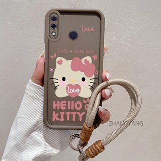 Ốp Lưng Cho Huawei y7 2019 y7 prime 2019 y7 pro 2019 y9 2019 Silicone TPU Dễ Thương Mèo Con Vỏ Điện Thoại Hoạt Hình Thẩm Mỹ Thiết Kế Mới Điện Thoại Vỏ Mềm Có Dây Treo Cá Tính