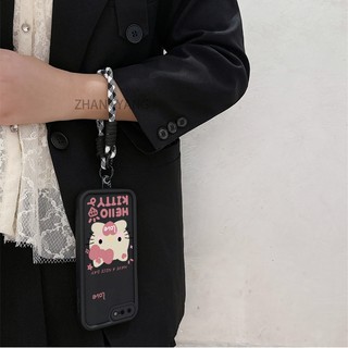 Ốp Lưng Cho iPhone 7 plus 8 plus 6s plus 6 plus 7 8 6 6s Silicone TPU Dễ Thương Mèo Con Vỏ Điện Thoại Thẩm Mỹ Phim Hoạt Hình Thiết Kế Mới Vỏ Mềm Điện Thoại Với Dây Treo Cá Tính