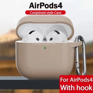 Hộp đựng tai nghe phong cách dính liền cho AirPods4 Vỏ bảo vệ tai nghe silicon thế hệ cho AirPodsPro2 Vỏ bảo vệ tai nghe Tương thích với Vỏ bảo vệ AirPods3gen