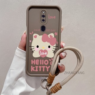 Ốp Lưng Cho OPPO F11 PRO F11 Silicone TPU Dễ Thương Mèo Con Vỏ Điện Thoại Hoạt Hình Thẩm Mỹ Thiết Kế Mới Vỏ Mềm Điện Thoại Với Dây Treo Cá Tính