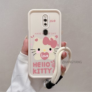 Ốp Lưng Cho OPPO F11 PRO F11 Silicone TPU Dễ Thương Mèo Con Vỏ Điện Thoại Hoạt Hình Thẩm Mỹ Thiết Kế Mới Vỏ Mềm Điện Thoại Với Dây Treo Cá Tính