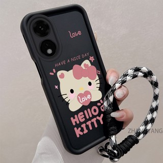 Ốp Lưng Cho OPPO reno 8T 4G reno 8T 5G Silicone TPU Dễ Thương Mèo Con Vỏ Điện Thoại Hoạt Hình Thẩm Mỹ Thiết Kế Mới Vỏ Mềm Điện Thoại Với Dây Treo Cá Tính