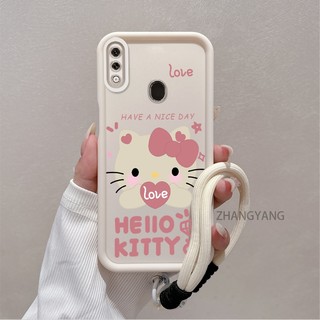 Ốp Lưng Cho Samsung A30 A20 Silicone TPU Dễ Thương Mèo Con Ốp Lưng Điện Thoại Hoạt Hình Thẩm Mỹ Thiết Kế Mới Ốp Lưng Mềm Với Dây Treo Cá Tính