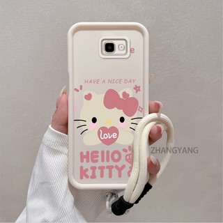 Ốp Lưng Cho Samsung J7 Prime Silicone TPU Dễ Thương Mèo Con Vỏ Điện Thoại Hoạt Hình Thẩm Mỹ Thiết Kế Mới Điện Thoại Vỏ Mềm Có Dây Treo Cá Tính