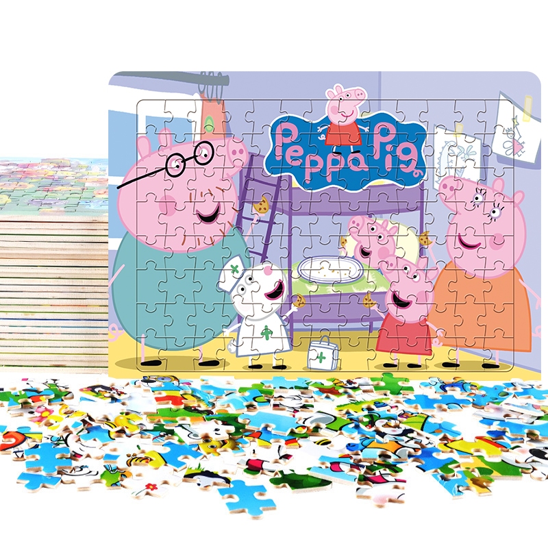 Ảnh Câu đố loạt phim hoạt hình Anime, Đồ chơi giáo dục sớm 3-5 tuổi, Giấy dày 104P, Quà tặng sinh nhật Giáng sinh 4