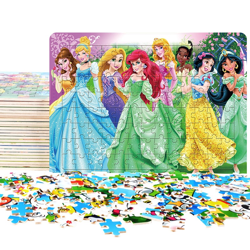 Ảnh Câu đố loạt phim hoạt hình Anime, Đồ chơi giáo dục sớm 3-5 tuổi, Giấy dày 104P, Quà tặng sinh nhật Giáng sinh 3