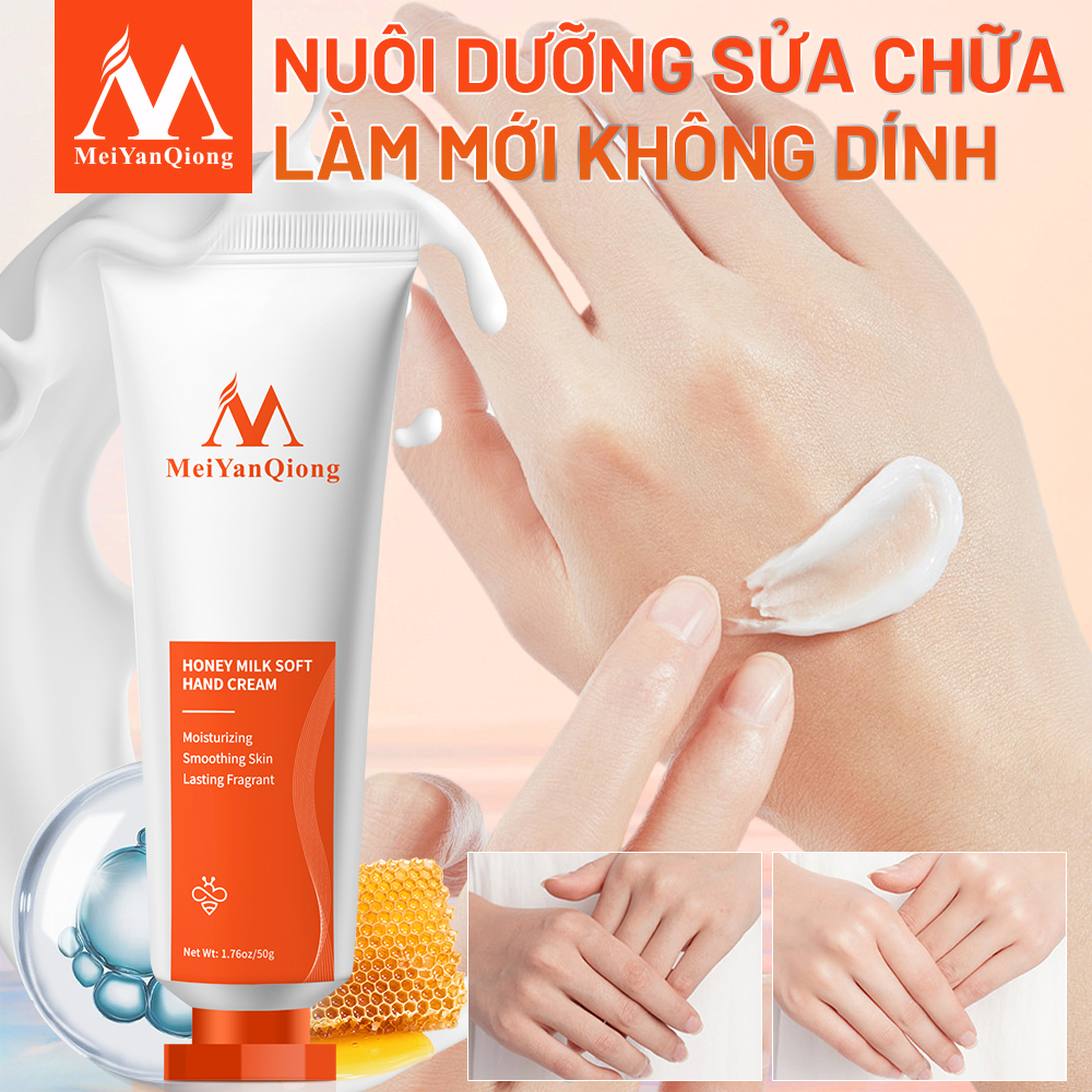 Ảnh MeiYanQiong Kem dưỡng da tay chiết xuất từ sữa ong chúa dưỡng ẩm dưỡng trắng da chống Lão Hóa Giảm Khô 50g 2