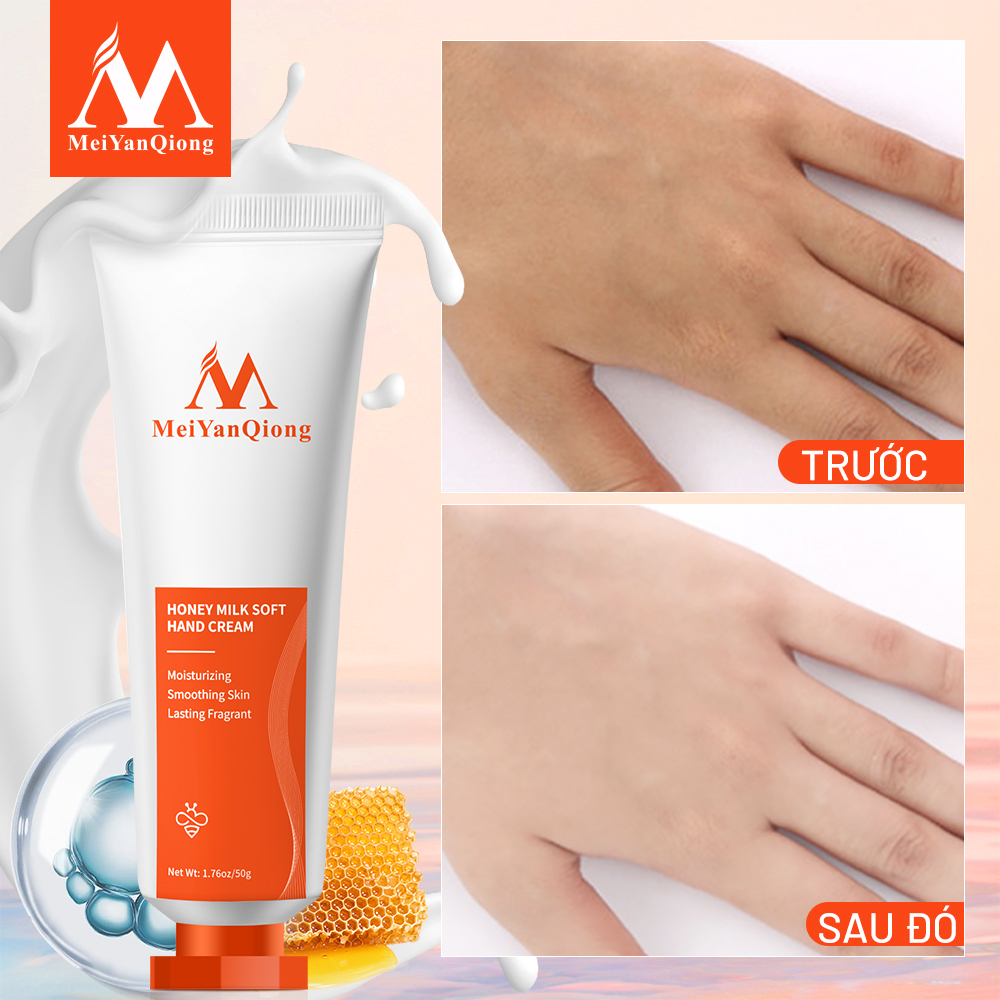 Ảnh MeiYanQiong Kem dưỡng da tay chiết xuất từ sữa ong chúa dưỡng ẩm dưỡng trắng da chống Lão Hóa Giảm Khô 50g 3
