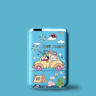 Hộp đựng thẻ ví du lịch lái xe Crayon Shin-chan dễ thương cho iPhone 15pro 15promax 14 14promax 14pro 16 16 plus 16 Pro Max