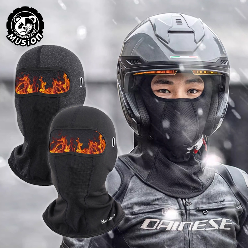 Musion Chống Gió Nhiệt Balaclava Với Lỗ Kính Co Giãn Mặt nạ Lông Cừu Ấm Cổ Cho Đi Xe Máy Và Thể Thao Ngoài Trời