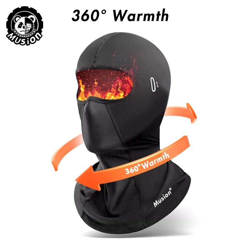 Musion Chống Gió Nhiệt Balaclava Với Lỗ Kính Co Giãn Mặt nạ Lông Cừu Ấm Cổ Cho Đi Xe Máy Và Thể Thao Ngoài Trời
