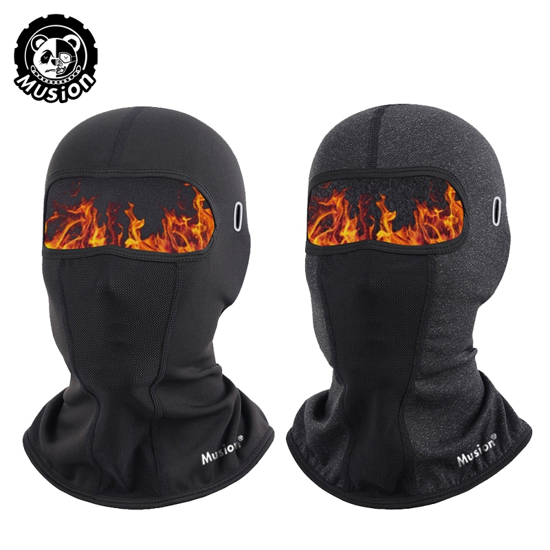 Musion Chống Gió Nhiệt Balaclava Với Lỗ Kính Co Giãn Mặt nạ Lông Cừu Ấm Cổ Cho Đi Xe Máy Và Thể Thao Ngoài Trời