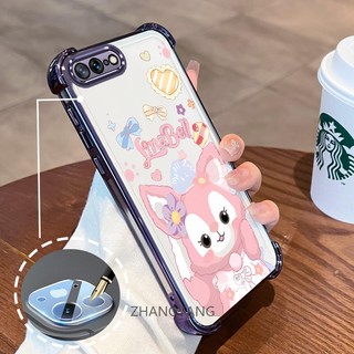Ốp Lưng Cho iPhone 7 Plus iPhone 8 Plus Mạ Điện Bốn Góc Chống Rơi Vỏ Điện Thoại Thẩm Mỹ Hoạt Hình Nhân Vật Dễ Thương Silicon TPU Mềm