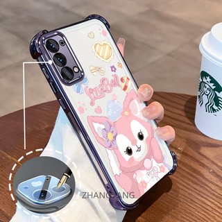 Ốp Lưng Cho OPPO Reno 5 Reno 5k Mạ Điện Bốn Góc Chống Rơi Vỏ Điện Thoại Thẩm Mỹ Hoạt Hình Nhân Vật Dễ Thương Silicon TPU Mềm