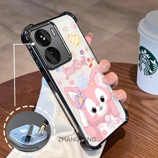 Ốp Lưng Dành Cho vivo Y16 Mạ Điện Bốn Góc Chống Rơi Vỏ Điện Thoại Thẩm Mỹ Hoạt Hình Nhân Vật Dễ Thương Silicon TPU Mềm
