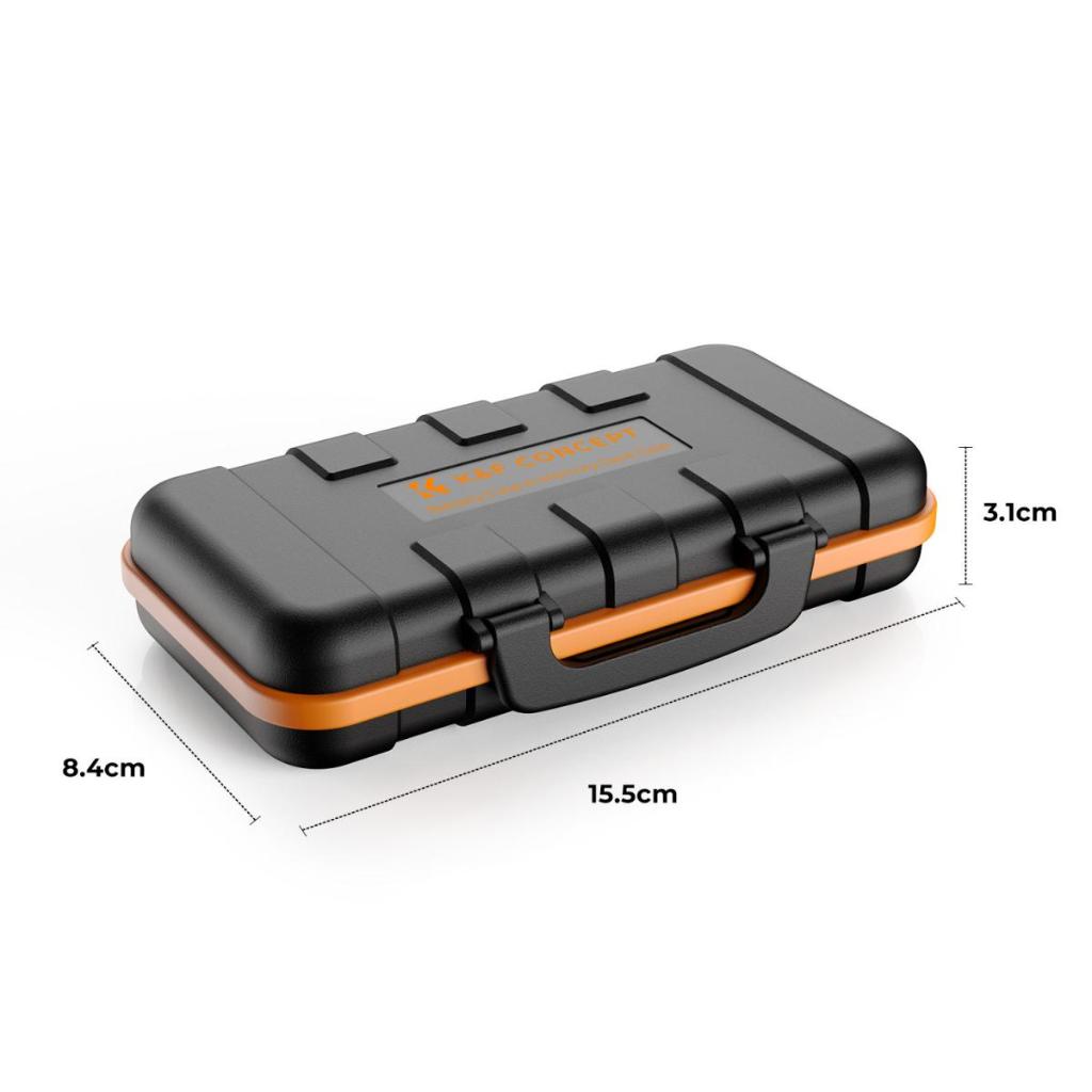 Hộp đựng thẻ SD pin máy ảnh K & F Concept cho 4 thẻ SD, 2 pin máy ảnh, 6 TF, 2 thẻ CF hoặc 2 XQD, Vỏ chống nước và chống sốc, Phụ kiện máy ảnh | BigBuy360 - bigbuy360.vn