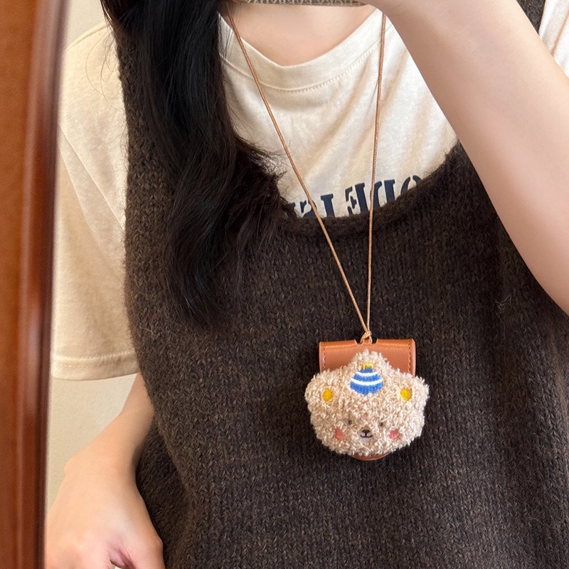 Da tam giác nơ mèo con vòng cổ từ tính ngọt ngào trẻ em vui nhộn áo len dài dây chuyền dễ thương mọi thứ vòng cổ cô gái