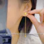 Bông tai nữ làm bằng titan không gỉ mạ vàng 18k thiết kế dáng dài nhiều kiểu dáng xinh xắn trẻ trung