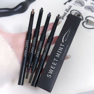 Sweet MINT Bút chì kẻ mày hai đầu tự nhiên Lông mày hoang dã ba chiều không thấm nước lâu trôi