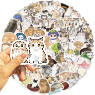 77 Chiếc Mèo Dễ Thương Động Vật Dán Kawaii Hoạt Hình Decal Trẻ Em Đồ Chơi Laptop DIY Sổ Lưu Niệm Điện Thoại Xe Miếng Dán