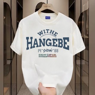 ✨Hàng có sẵn✨WASSUP Retro alphabet-Áo thun nam mới! 100% cotton, thời trang, Unisex