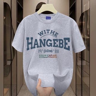✨Hàng có sẵn✨WASSUP Retro alphabet-Áo thun nam mới! 100% cotton, thời trang, Unisex
