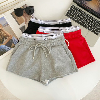 Phiên Bản Hàn Quốc Mùa Hè Chữ Eo Rời Thể Thao Thường Ngày Quần Áo Nữ Co Giãn Eo Quần Short