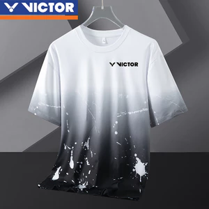 Áo Sơ Mi Cầu Lông Victor 2024 Mới Quần Áo Cầu Lông Nam Nữ Mẫu Áo Nhanh Khô Cho Học Sinh Và Trẻ Em Quần Áo Huấn Luyện Thể Thao Ngắn Tay Thoáng Khí