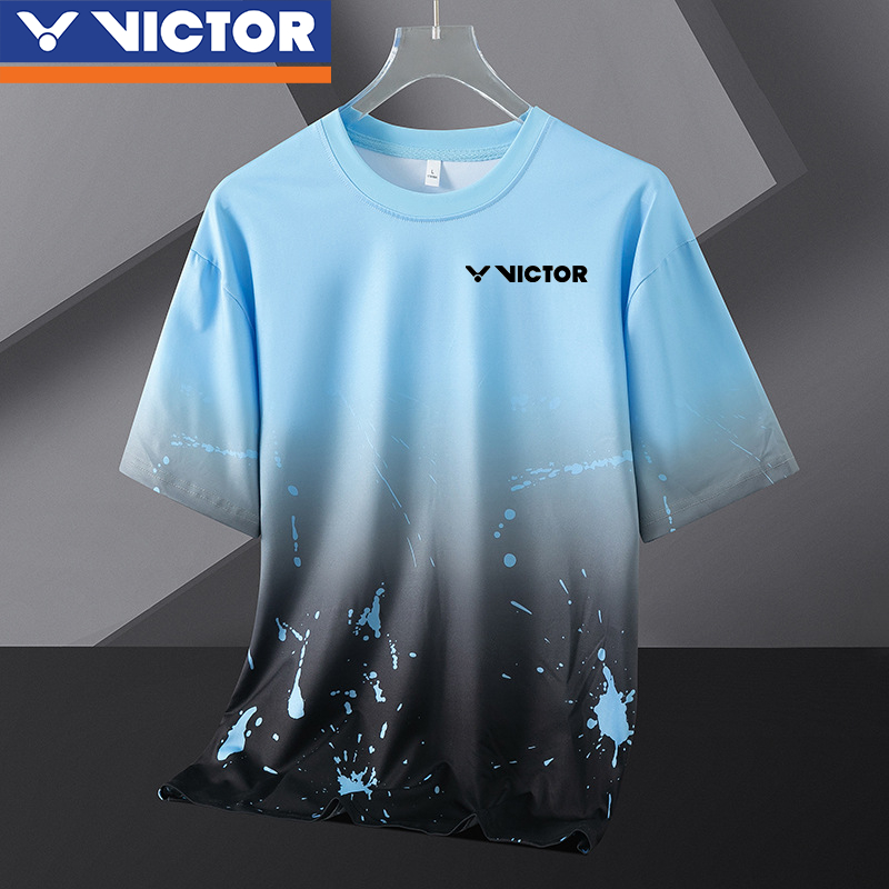 Áo Sơ Mi Cầu Lông Victor 2024 Mới Quần Áo Cầu Lông Nam Nữ Mẫu Áo Nhanh Khô Cho Học Sinh Và Trẻ Em Quần Áo Huấn Luyện Thể Thao Ngắn Tay Thoáng Khí