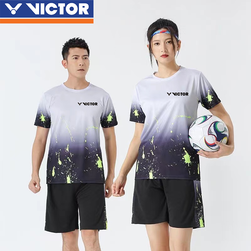 Áo Sơ Mi Cầu Lông Victor 2024 Mới Quần Áo Cầu Lông Nam Nữ Mẫu Áo Nhanh Khô Cho Học Sinh Và Trẻ Em Quần Áo Huấn Luyện Thể Thao Ngắn Tay Thoáng Khí