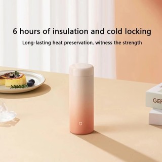 Xiaomi Mijia Thermos Cup 350mL Phiên bản bỏ túi 316L Thép không gỉ 6 giờ Du lịch tại nhà Thể thao Chuyển màu Drinkware Cup Bình chân không