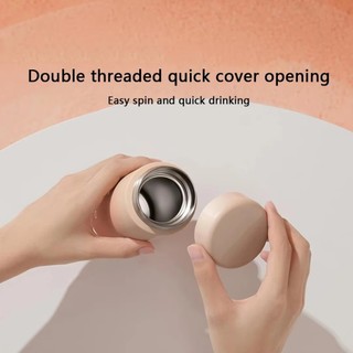 Xiaomi Mijia Thermos Cup 350mL Phiên bản bỏ túi 316L Thép không gỉ 6 giờ Du lịch tại nhà Thể thao Chuyển màu Drinkware Cup Bình chân không