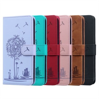 Ốp Lưng Dây Lật Tương Thích Cho Iphone X XR XS 5 5S 6 6S 7 8 11 Pro Max SE 1 2 3 2020 2022 2016 Da PU Dập Nổi Khe Cắm Thẻ Đứng Ví Bao Da