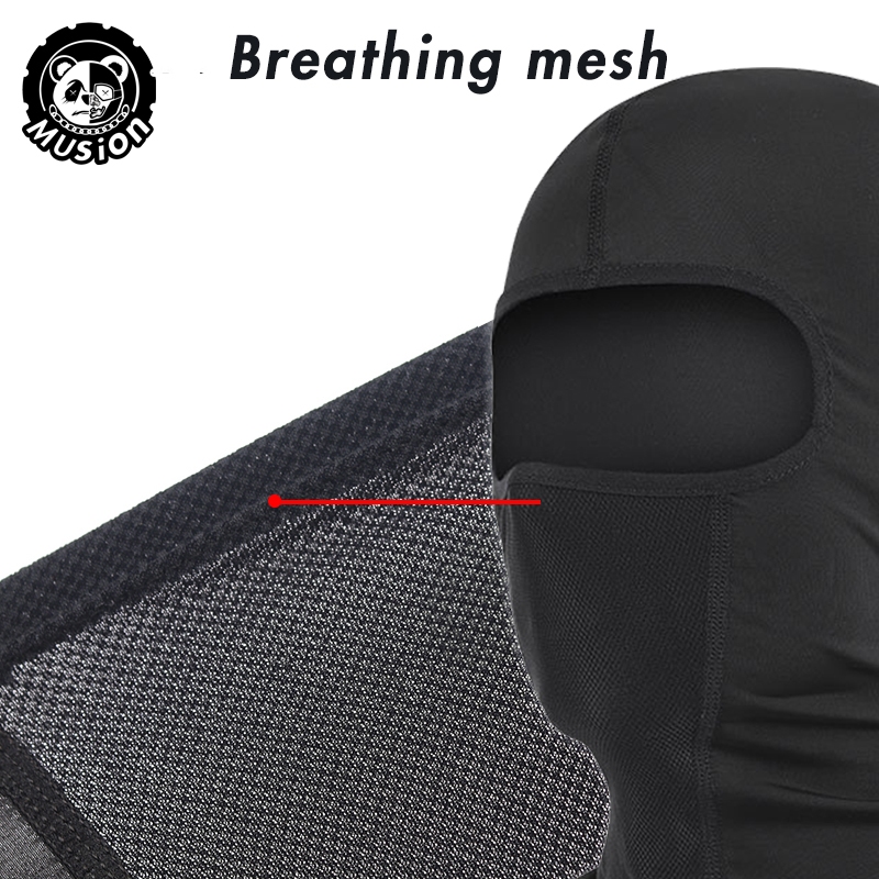 Kính Musion chống tia UV – Chống nắng, thoáng khí, chất liệu ice silk, dùng khi câu cá, có thể đội trong mũ bảo hiểm, thiết kế che kín đầu