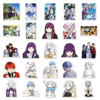 Bộ 50 Frieren Beyond Journeys End Anime Dán Himmel Frideren Miếng Dán Hoạt Hình Chống Thấm Nước Đề Can