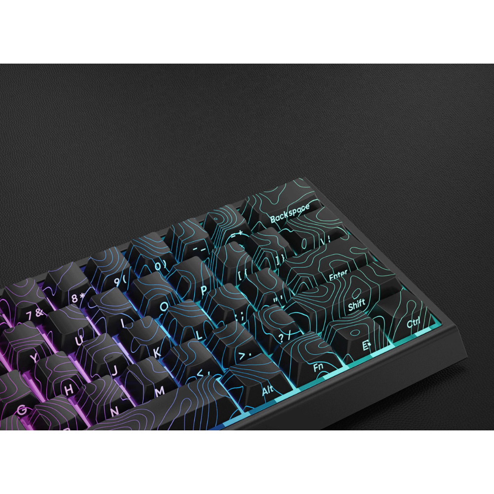 Womier Tầm nhìn địa hình 134 phím Thuốc nhuộm in bên cạnh Sub Shine Through RGB Backlit PBT Keycaps Set | BigBuy360 - bigbuy360.vn