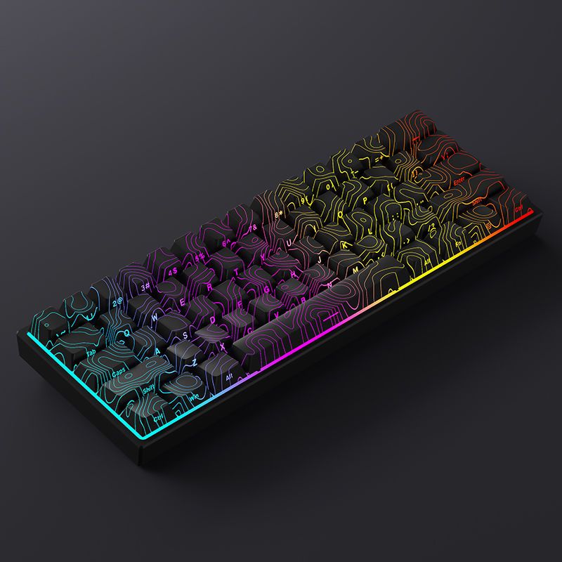 Womier Tầm nhìn địa hình 134 phím Thuốc nhuộm in bên cạnh Sub Shine Through RGB Backlit PBT Keycaps Set | BigBuy360 - bigbuy360.vn