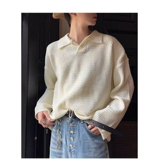 Áo len nam EERSHENSHI mới cổ điển ve áo thiết kế cao cấp cổ chữ V dài tay phong cách Hàn Quốc
