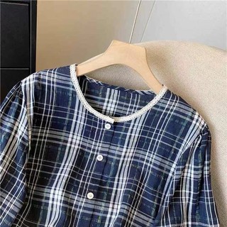 Áo sơ mi dài tay có đèn lồng dáng rộng dành cho nữ