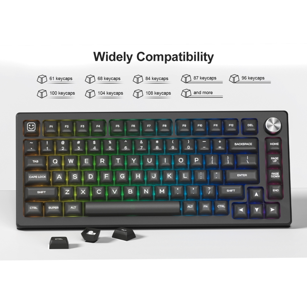 Womier 140 Phím SA Profile Keycaps Black Jade Custom Key Caps Set | BigBuy360 - bigbuy360.vn