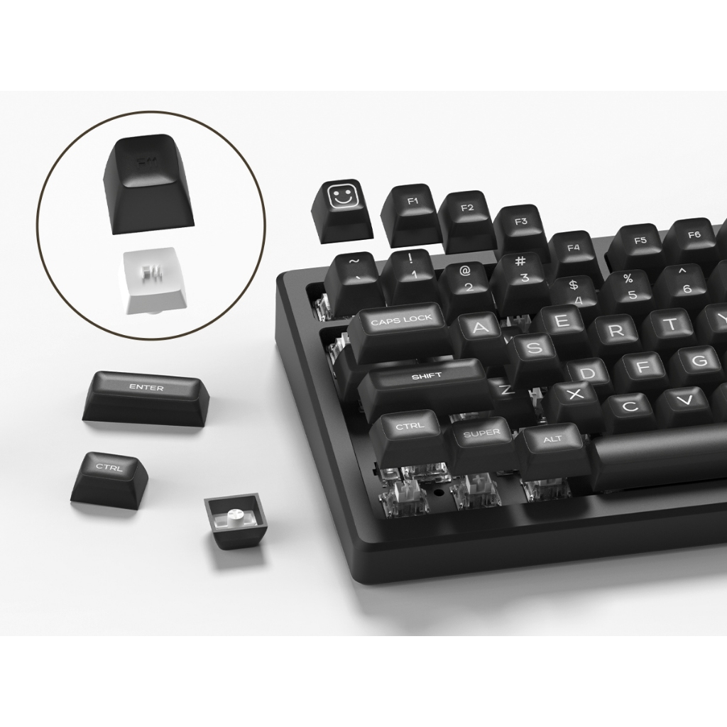 Womier 140 Phím SA Profile Keycaps Black Jade Custom Key Caps Set | BigBuy360 - bigbuy360.vn
