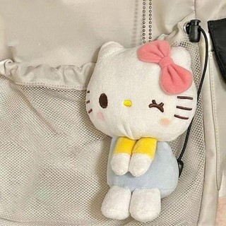 Sang Trọng Mềm Nhồi Bông Búp Bê Hoạt Hình Hello Kitty Móc Khóa Mặt Dây Chuyền Móc Chìa Khóa Túi Trang Trí Phụ Kiện Ba Lô Cô Gái Quà Tặng
